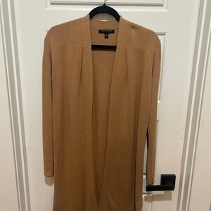 Tan/light brown open front duster cardigan!